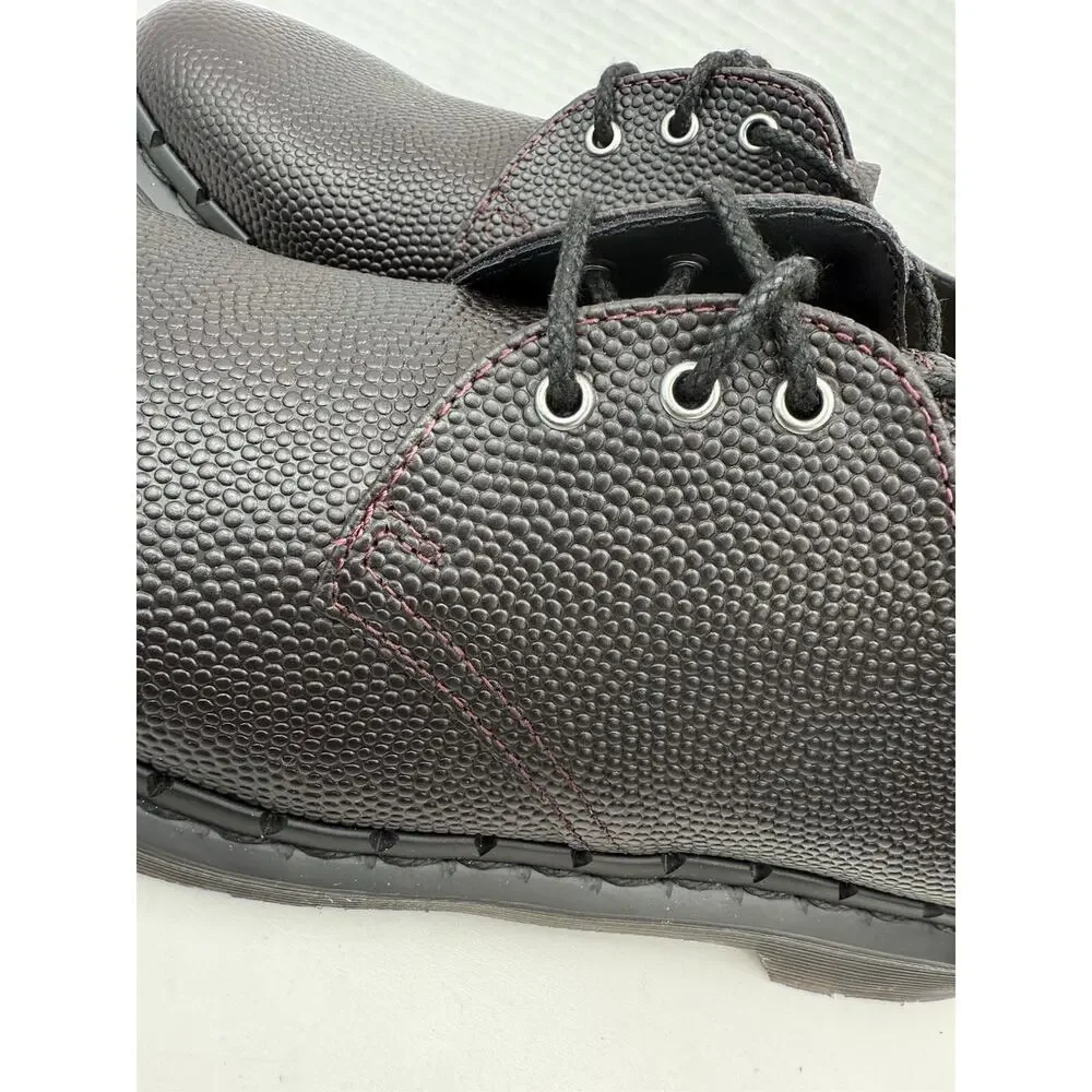 DR. MARTENS 1461 Womens Size 8 Pebble Grain Oxblood‎ Dark Brown Derby Loafers